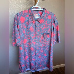 DIXXON Flannel Co The Screech Mens XL Party Wear Blend Abstract Stretch